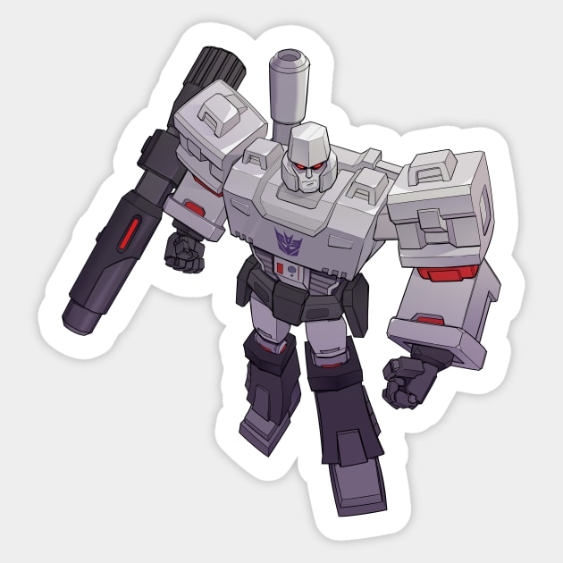 G1 Megatron Sticker by Casey Edwards